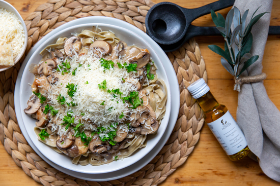 Truffle Fettucini with Chicken Marsala